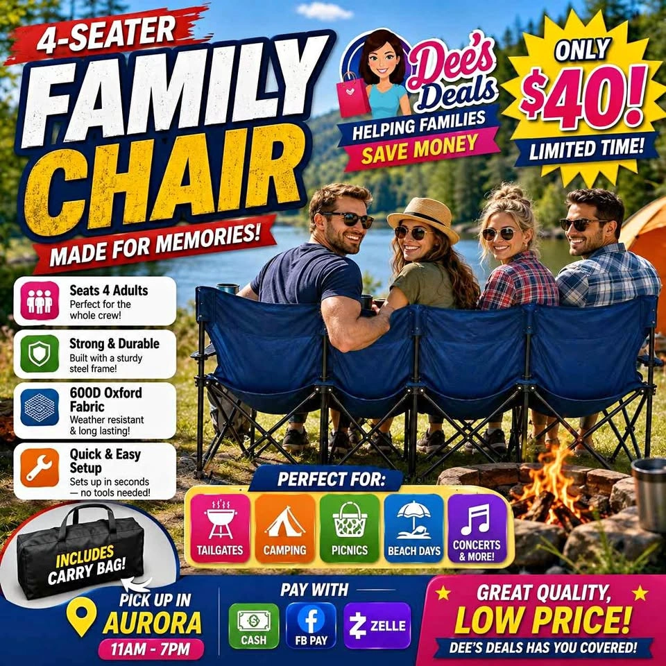 Family 4 Seater chairs BRAND NEW IN BOX ONLY $40