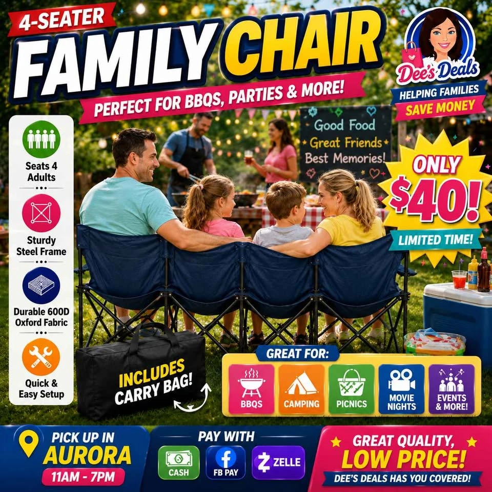 Family 4 Seater chairs BRAND NEW IN BOX ONLY $40 - photo 3