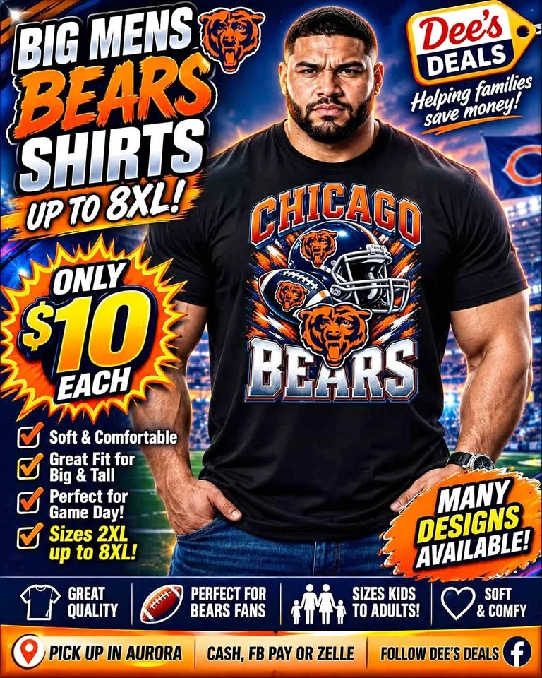 Bears Tshirts to Size 8XL!! $10!