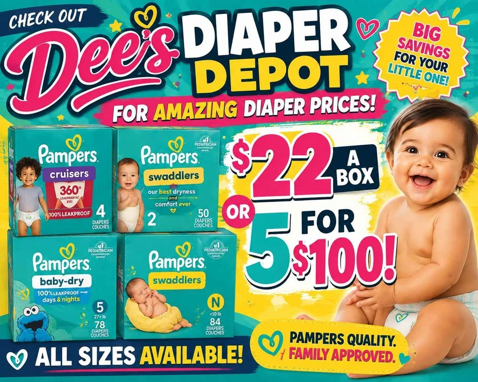 Pampers Diapers Sale $22 a box - photo 2