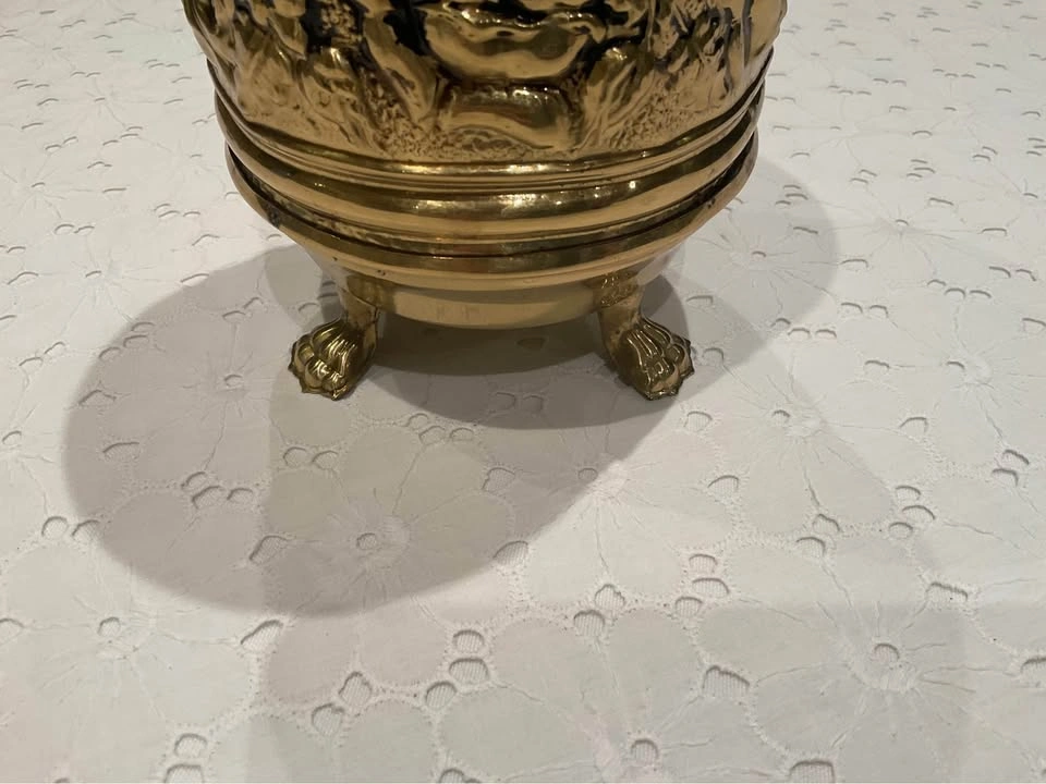 Brass Planter Petite Footed MADE IN ENGLAND - photo 4