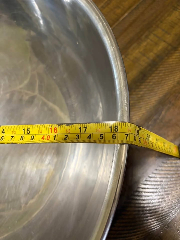 Large 18-Inch Stainless Steel Mixing Bowl - photo 2
