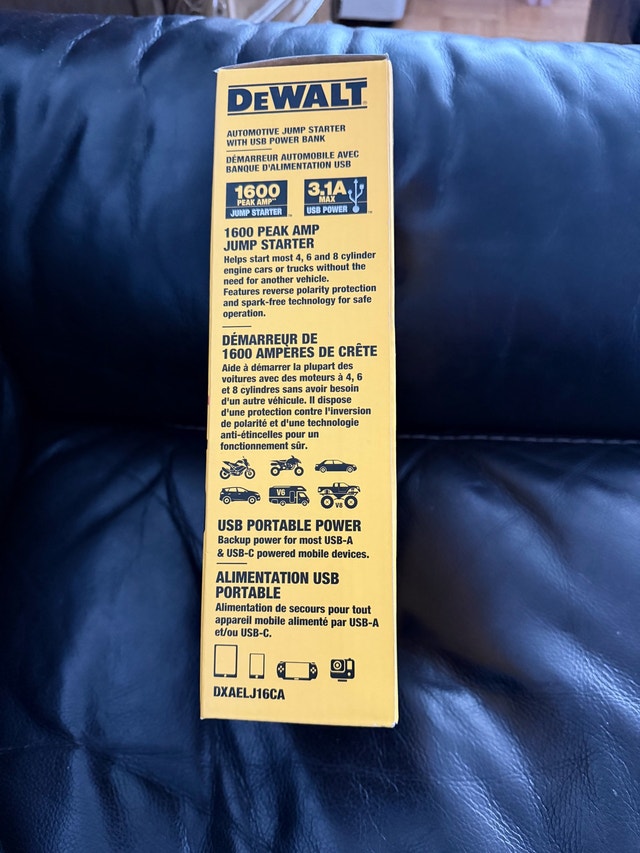 DeWalt 1600 Peak Amp Jump Starter - photo 2