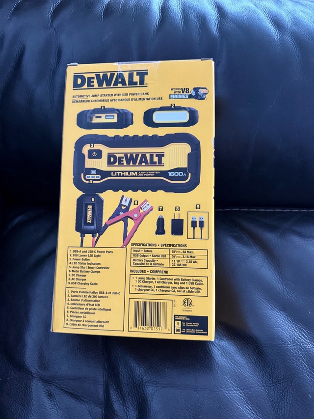 DeWalt 1600 Peak Amp Jump Starter - photo 3