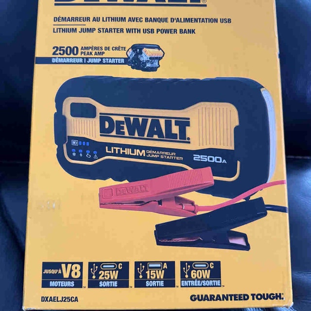 DEWALT Jump Starter 2500 peak amp