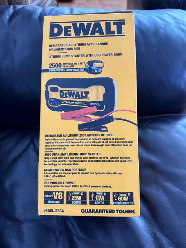 DEWALT Jump Starter 2500 peak amp - photo 2