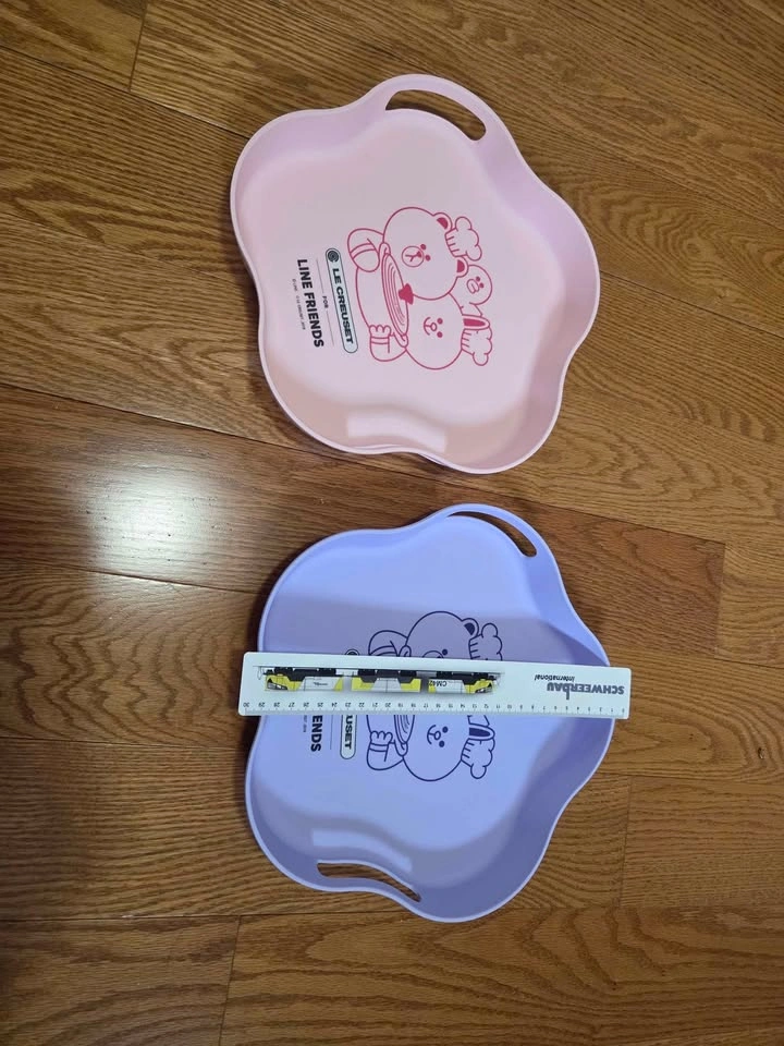Le Creuset Line Friends Trays Pink Purple Set - photo 2