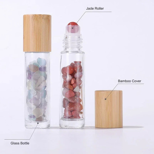 10Pcs 10ml Essential Oil Natural Jade Roller Bottles - photo 5