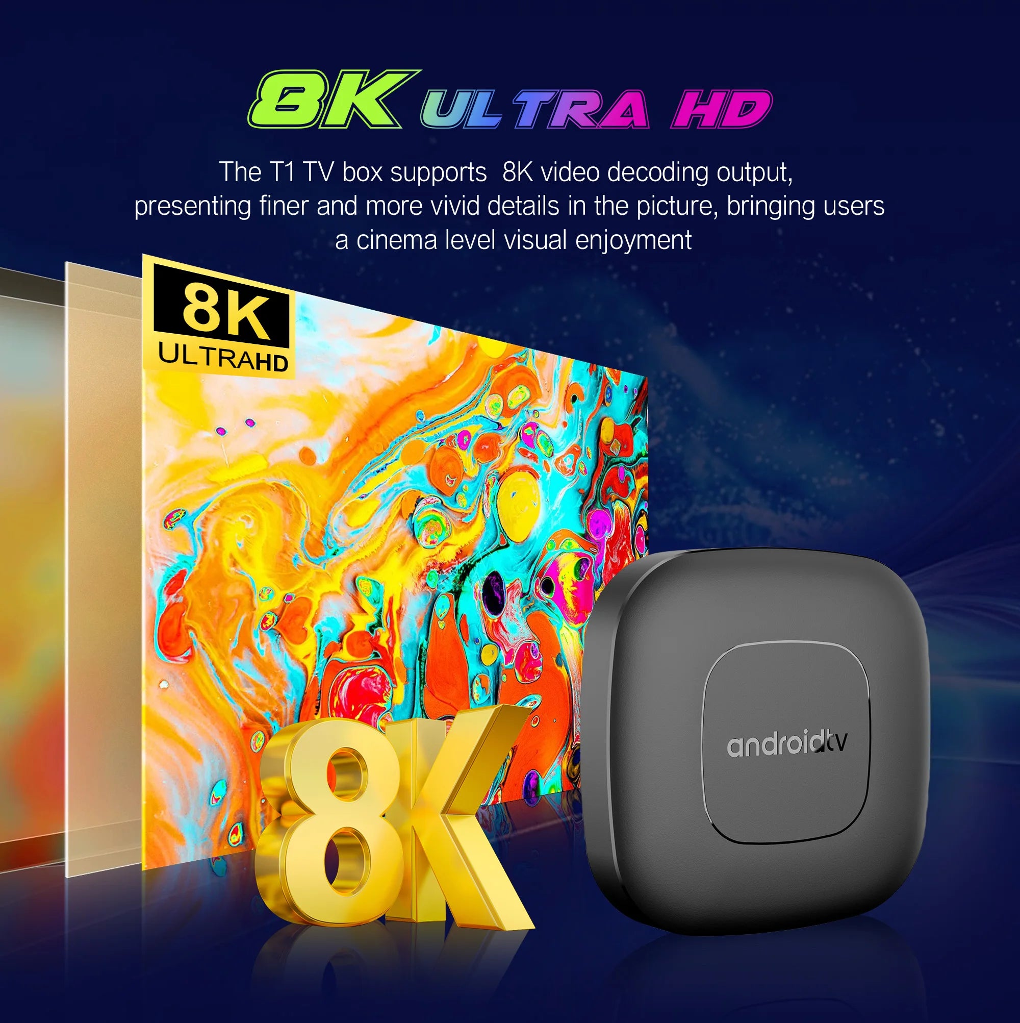 TV Box Android 16 Google Assistant Voice Control 8GB 128GB - photo 2