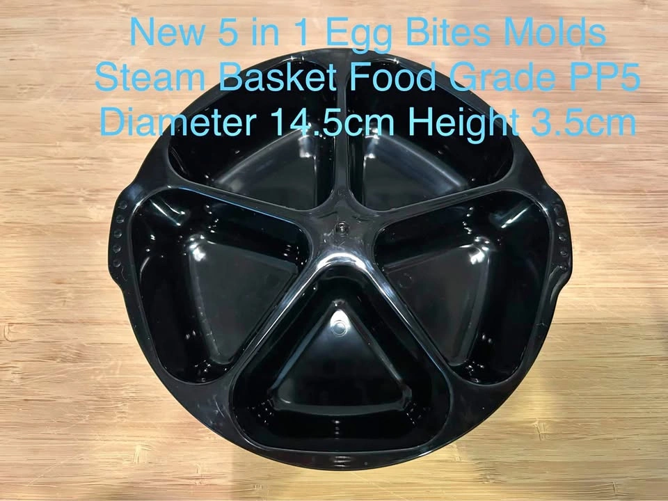 New 5 in 1 Egg Bites Mold Steam Basket Food Grade PP5