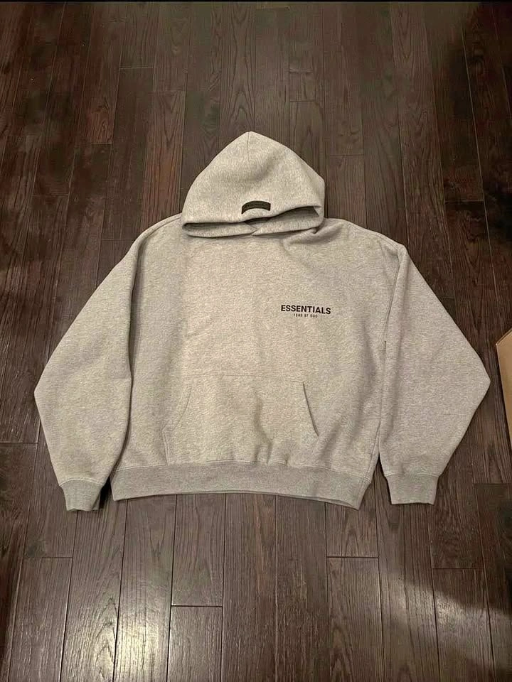 Essentials Dark Oatmeal Hoodie