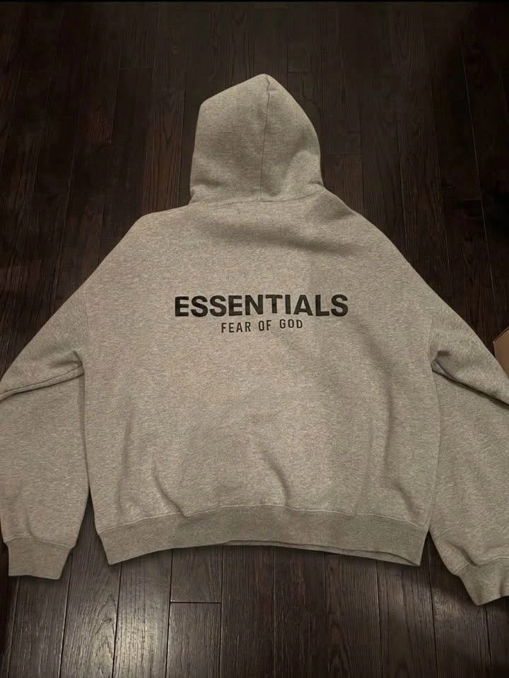 Essentials Dark Oatmeal Hoodie - photo 2