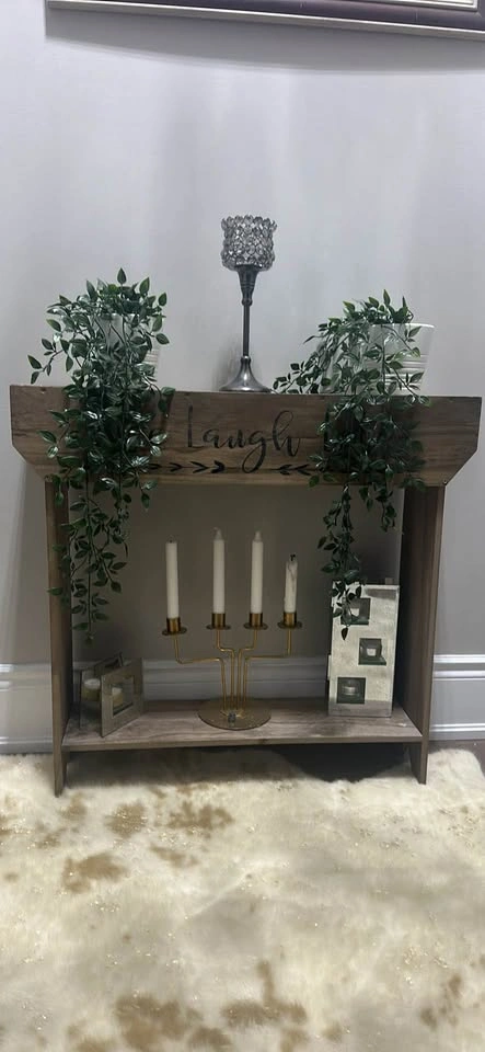 Rustic Wooden Console Table