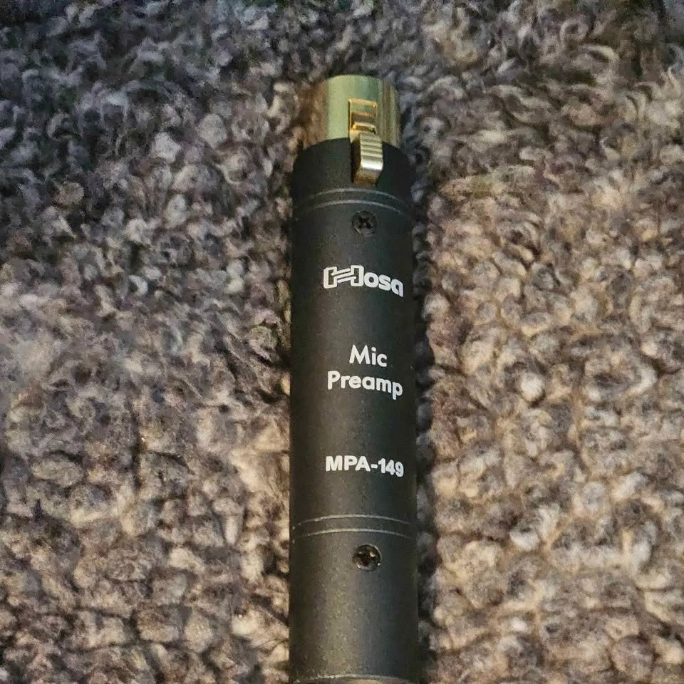 Shure sm7b + Hosa MPA 149 inline mic preamp - photo 4