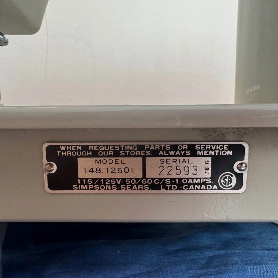 Vintage Sears Kenmore 148.12501 Sewing Machine - NEEDS REPAIR - photo 2