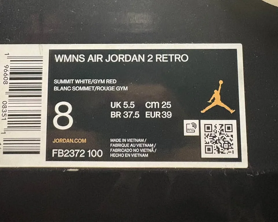 Women’s Air Jordan 2 Retro | Summit White & Gym Red - W8 image indicator(4)