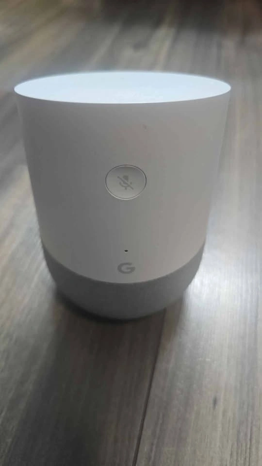 Google Home Smart Speaker – Google Assistant – White/Slate