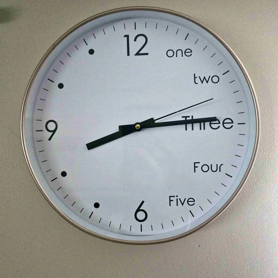 12” Scandinavian Modern Wall Clock – Silent Quartz