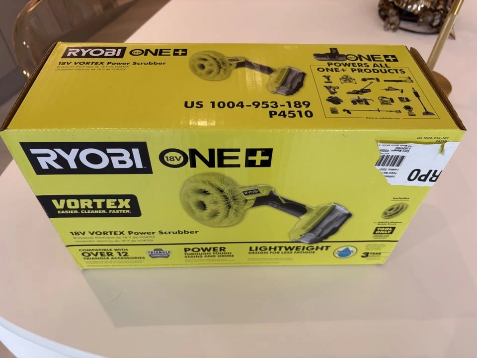 BRAND NEW - RYOBI 18V ONE+ VORTEX Power Scrubber (TOOL ONLY) - photo 2
