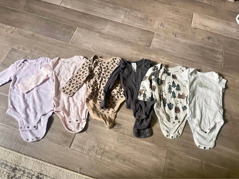 Baby diaper shirts x6