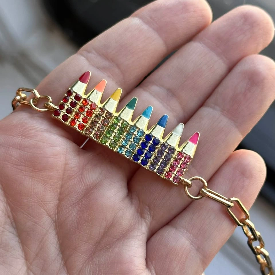 Colored Pencils Rainbow Necklace – Back to School Pendant - photo 4