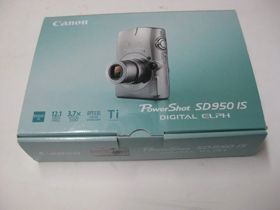 Canon Powershot SD950 Digital Camera Made in Japan with Box - photo 2