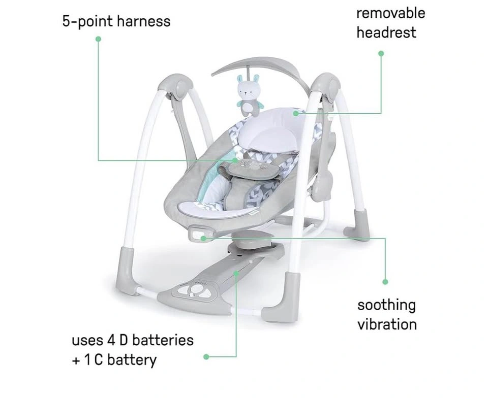 🧸 Ingenuity ConvertMe Swing-2-Seat (Battery-Saving, Portable) - photo 4