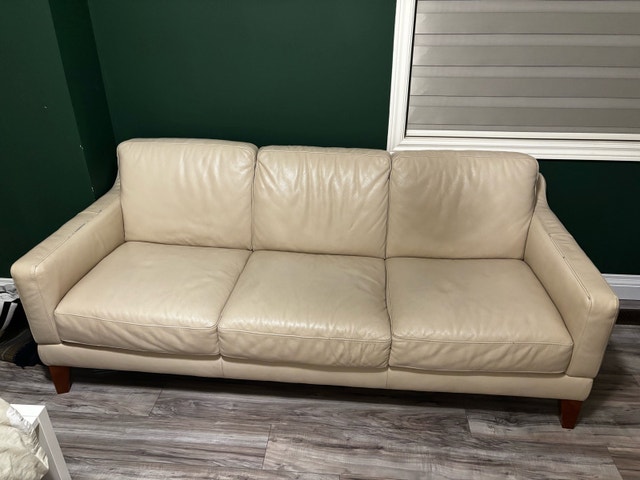 Natuzzi Editions Leather Sofa - Dove Grey - photo 2