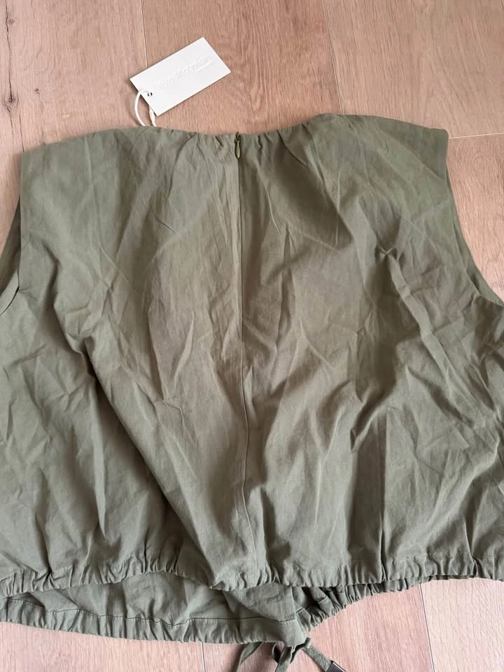 Little Mountain Army Green Sleeveless Blouse - photo 5