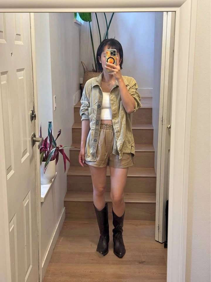 ZARA Button Shirt Jacket