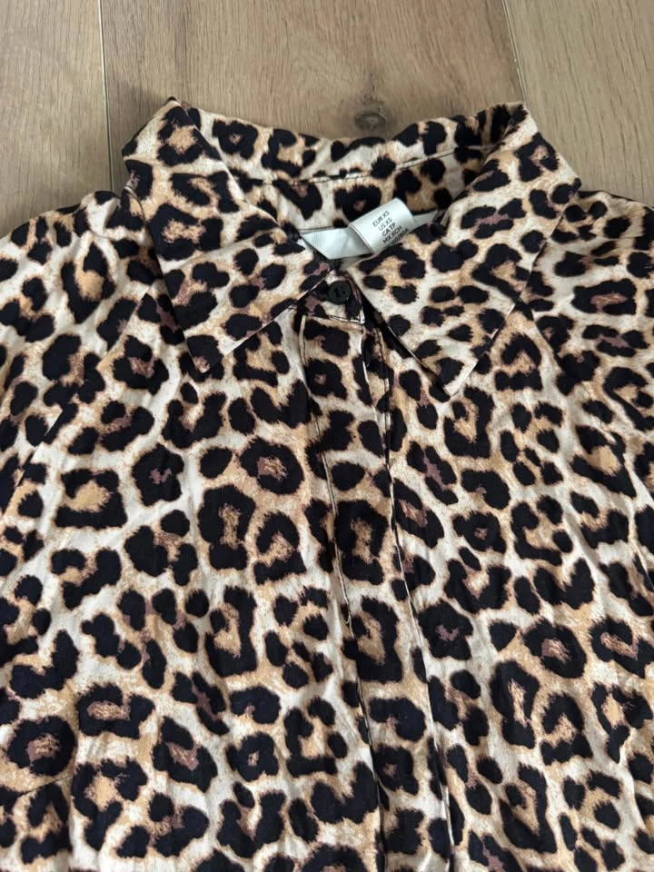 H&M Leopard Print Maxi Shirt Dress - photo 2