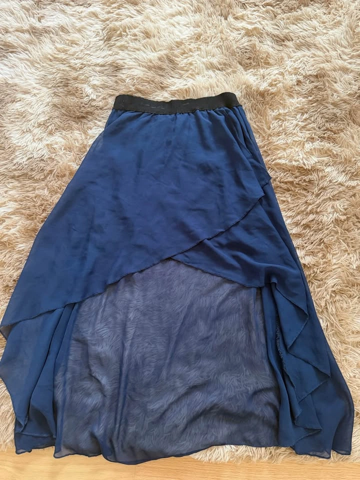 Navy Blue Skirt - Sheer & Elegant - photo 2