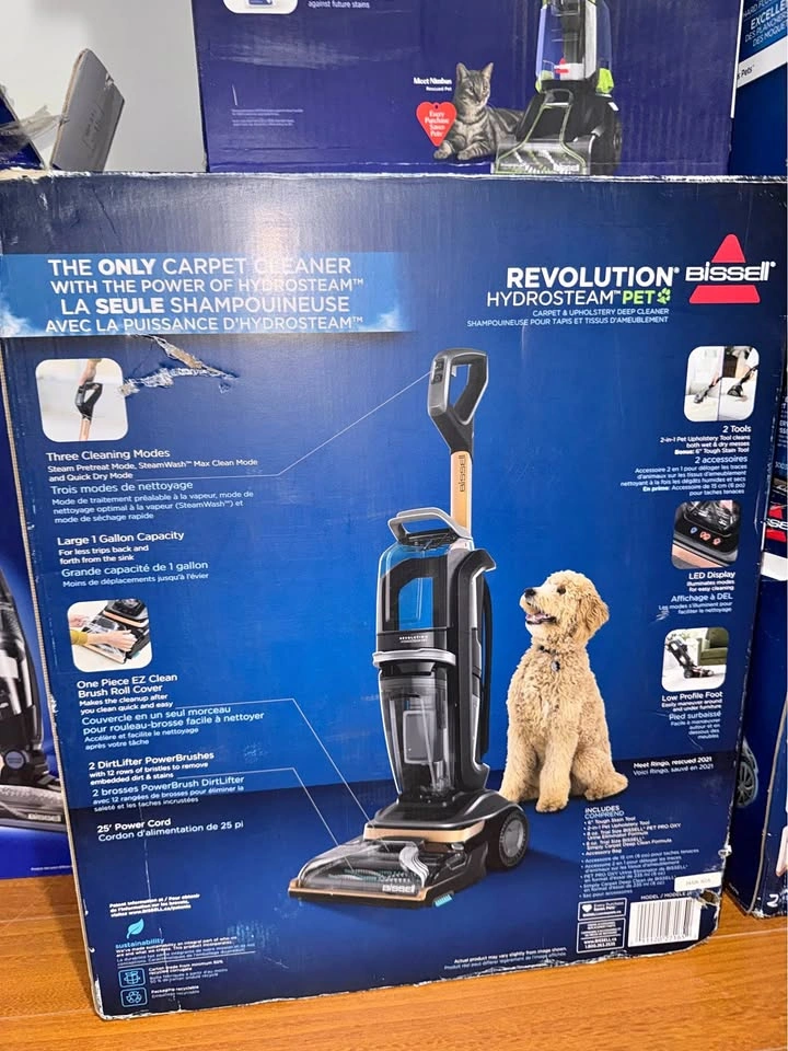Brand New BISSELL Revolution HydroSteam Pet Carpet Cleaner