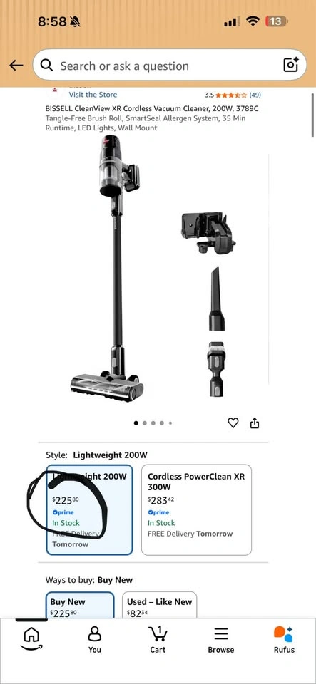 BISSELL PowerLifter 24V Max Cordless Stick Vacuum - photo 2