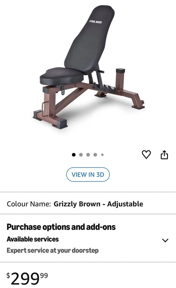 Steelbody Adjustable Weight Bench - photo 3