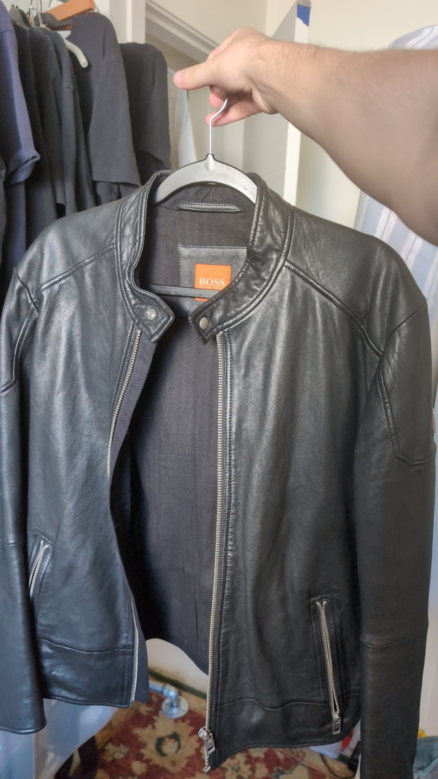 Hugo Boss Sheepskin Leather Jacket Medium