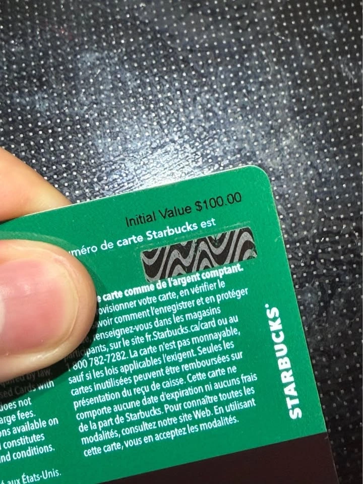 $100 Starbucks gift card - photo 2