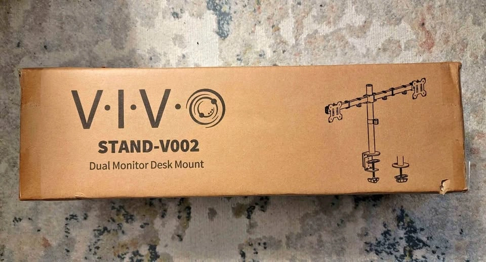 VIVO V002 Dual Monitor Desk Mount Stand (NEW/In Box)