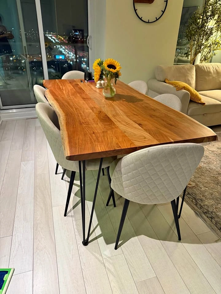 Structube Reno Solid Acacia Wood Dining Table – 180 cm
