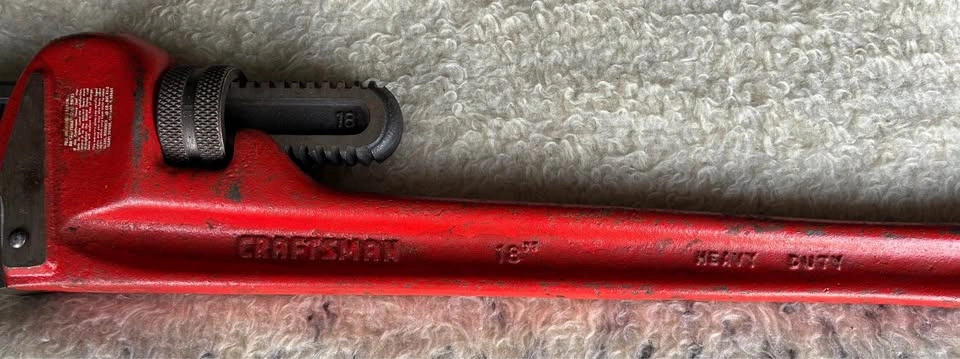 Vintage Craftsman 18” Heavy-Duty Pipe Wrench - Made In USA - photo 4