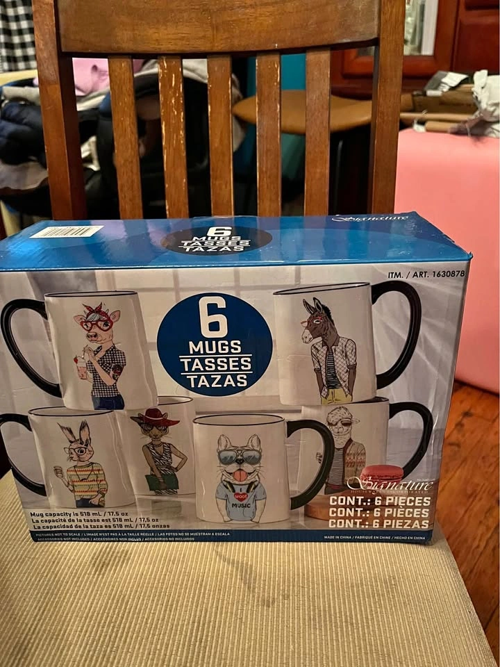 Signature Mug Set of 6