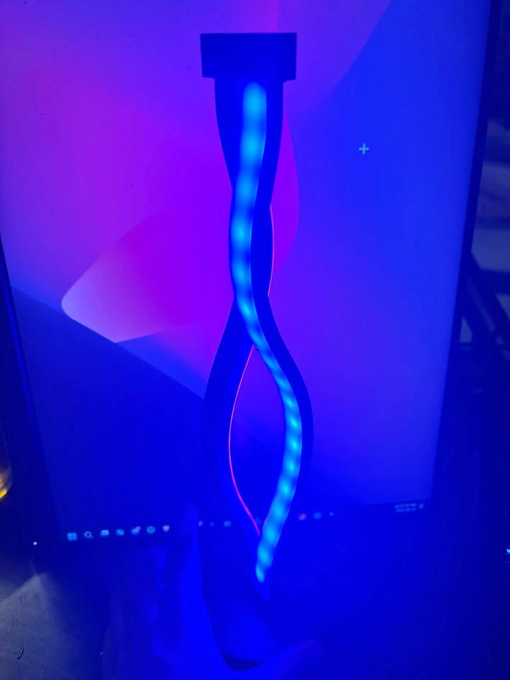 Modern RGB Spiral LED Desk Lamp