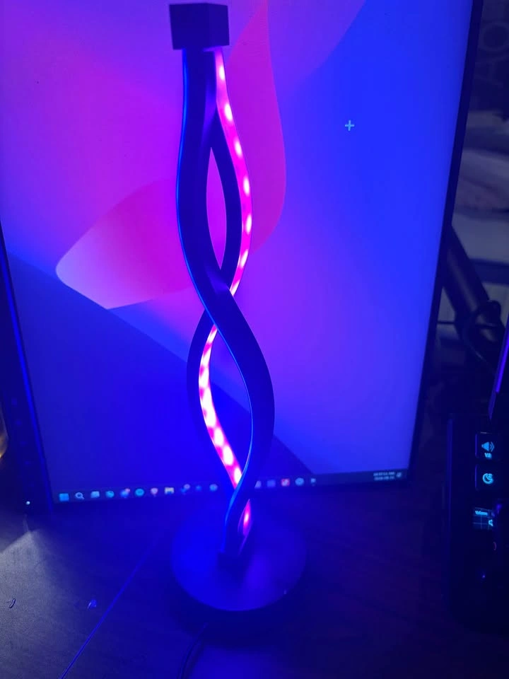 Modern RGB Spiral LED Desk Lamp - photo 2