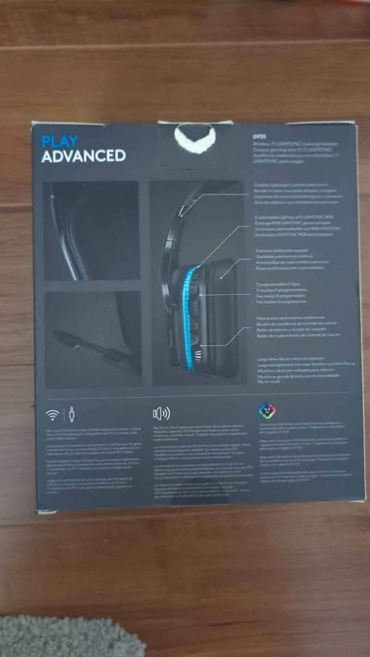 Logitech G935 gaming headset brand new open box - photo 2
