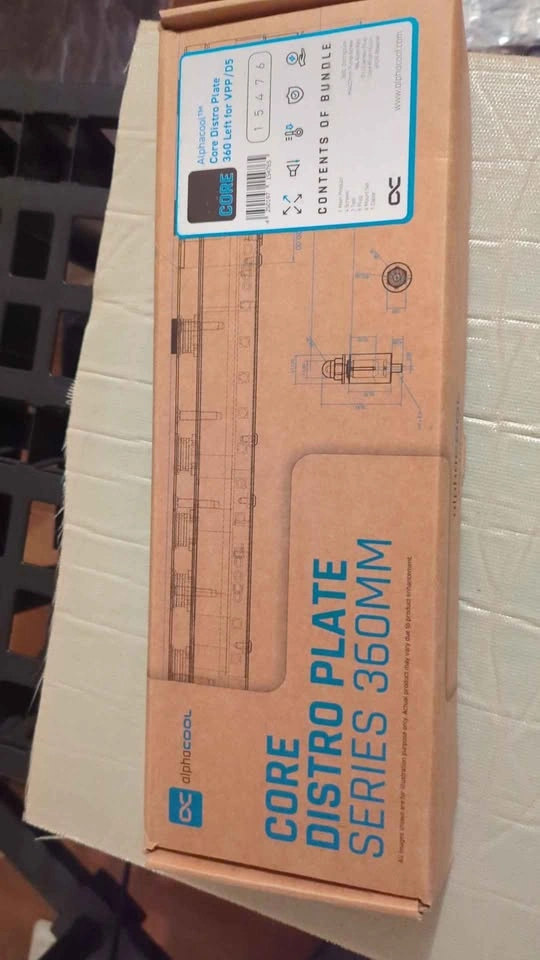 Alphacool Core Distro Plate 360 Left no pump brand new unused - photo 2