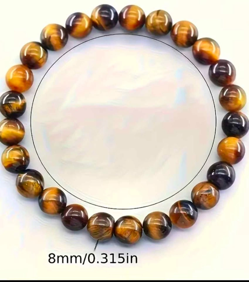 Tiger's Eye Bead Bracelet and Necklace Set - photo 3