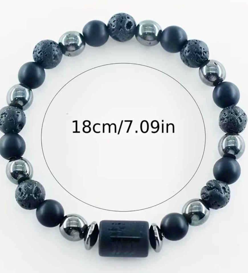 Libra Zodiac Sign Natural Stone Beaded Bracelet - photo 3