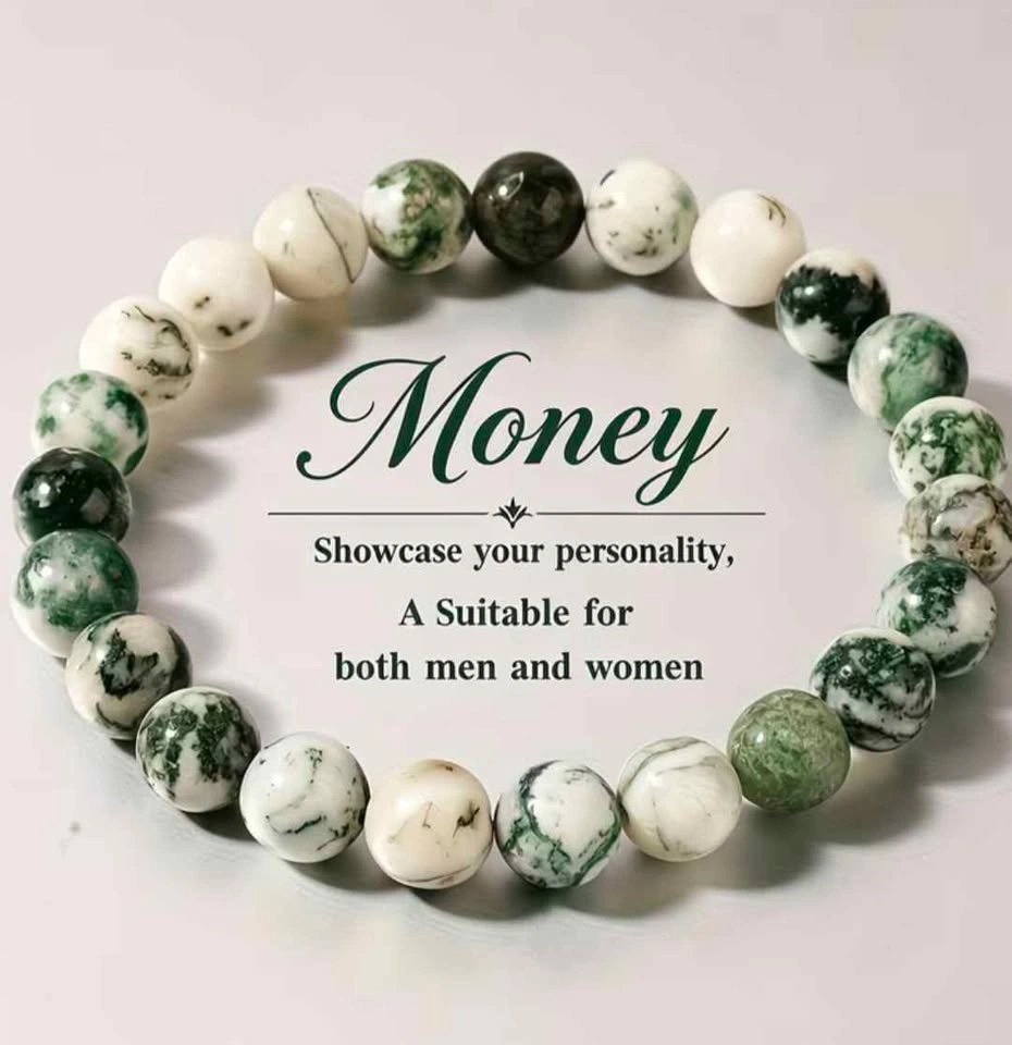 Moss Agate Beaded Bracelet - photo 3