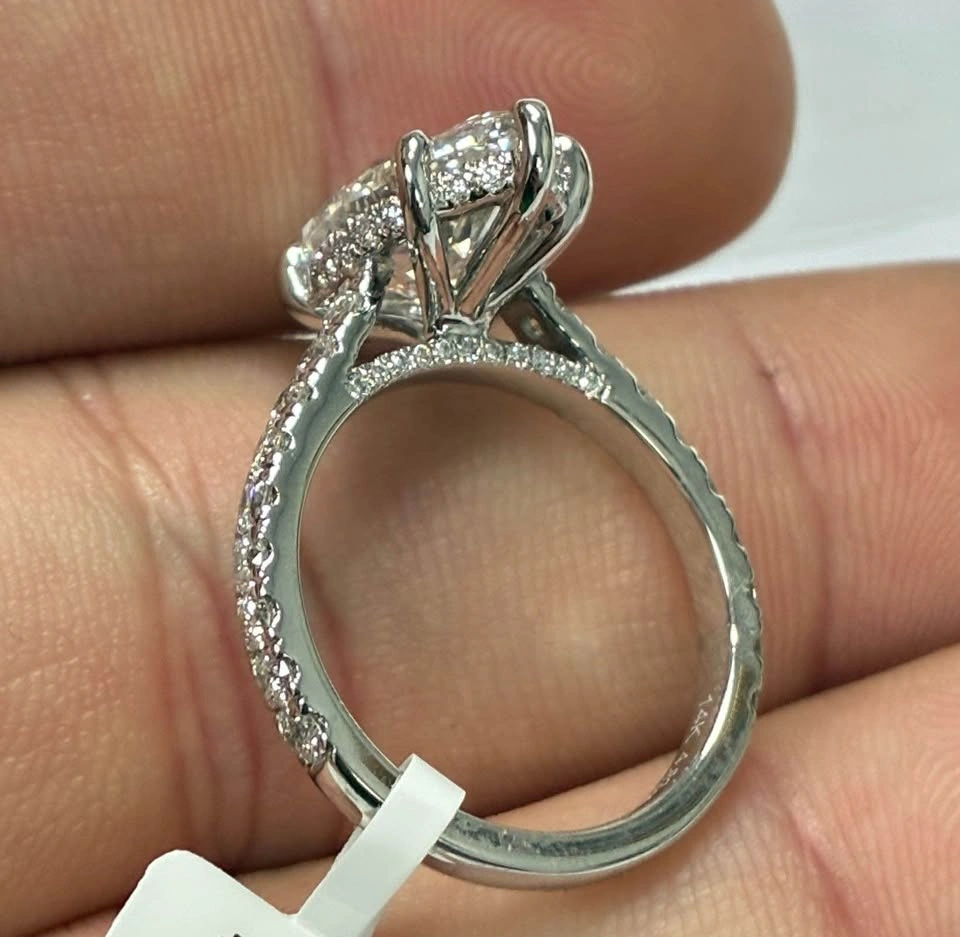 14k 4.83ct Marquise lab diamond ring size 6.5 - photo 5