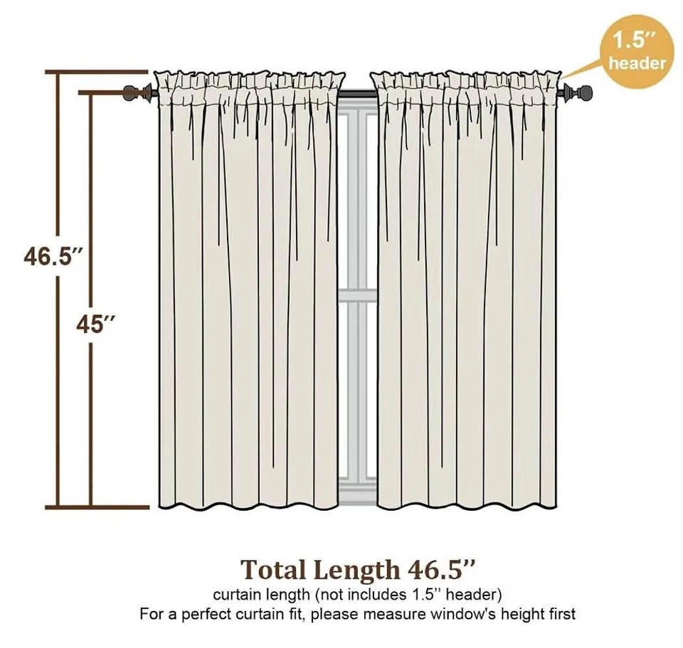 Bathroom/kitchen/bedroom window curtains